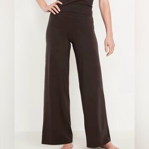 Chocolate Brown Wide-Leg Pants sweatpants, size XL